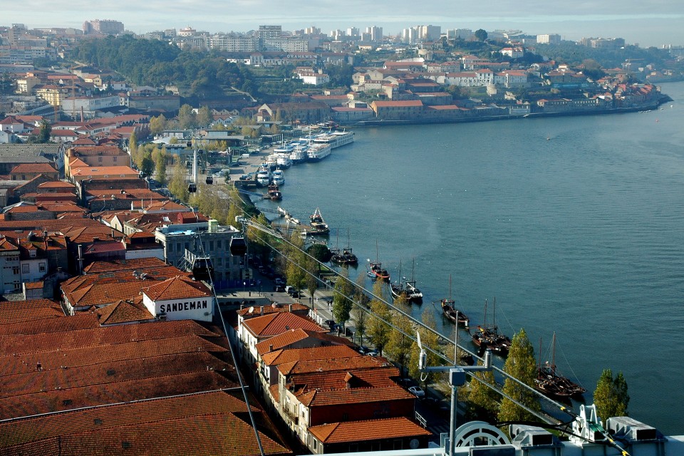 Aerial view of Porto and the Douro River